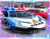 Полицейские автомобили: Головоломка пятнашки