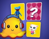 Осьминог: мемори-карточки