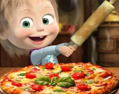 Пиццерия: Маша готовит пиццу